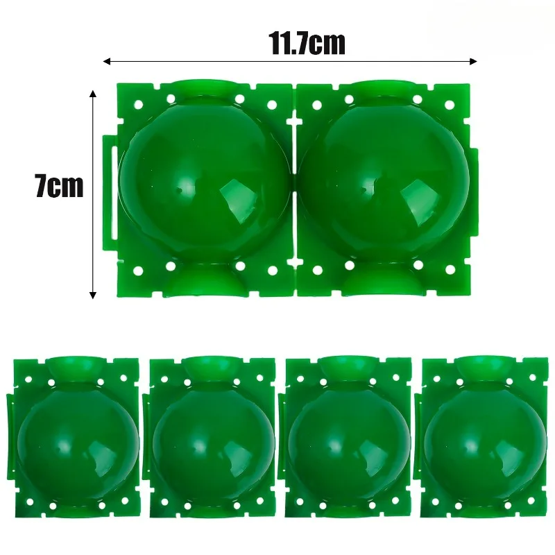 5/20PCS Planten Wroeten Bal Hoge Druk Graft Fokken Case Plastic Kwekerij Doos Voortplanting Plant Wortel Potten tuin Accessoires: green / S