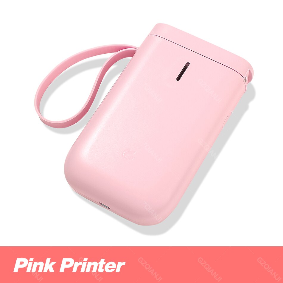 Svart farge  d11 niimbot etikettskriver mini bluetooth trådløs usb-skriver bruk termisk fargepapir: Rosa skriver