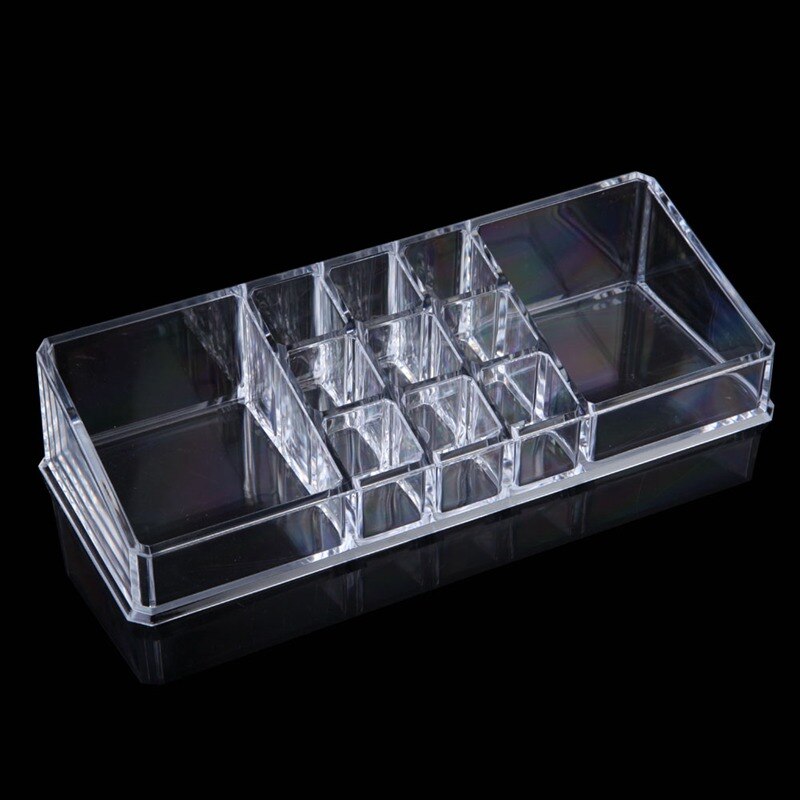 Manicure File Organizer Transparent Acrylic Box Nail Art Storage Case Empty Nail Brush Pen Holder Makup Organizer Box Container: C