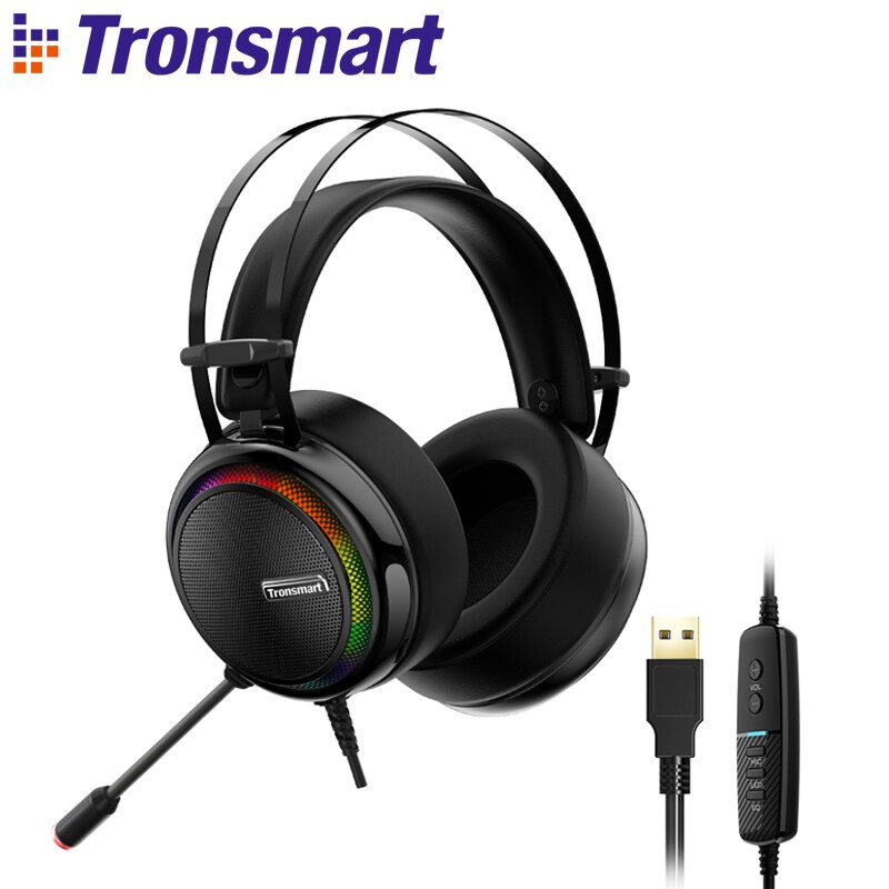 Tronsmart-auriculares Glary para videojuegos, cascos virtuales 7,1 con interfaz USB para ps4,nintendo switch, ordenador y portátil