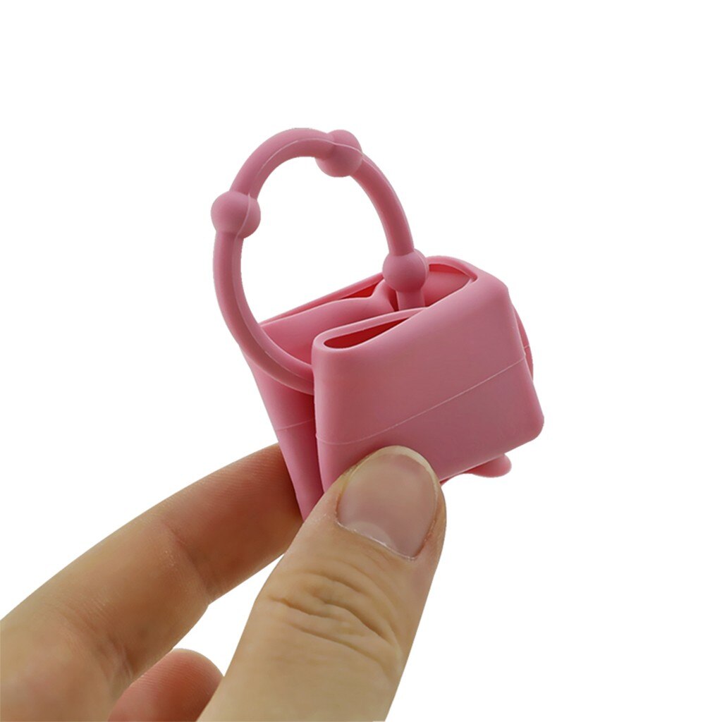 Desinfectante portátil para manos botella con cubierta De silicona 30ML con botella puede colgar al aire libre plegable Mini Liquide De Lavage Des Mains Set # T3