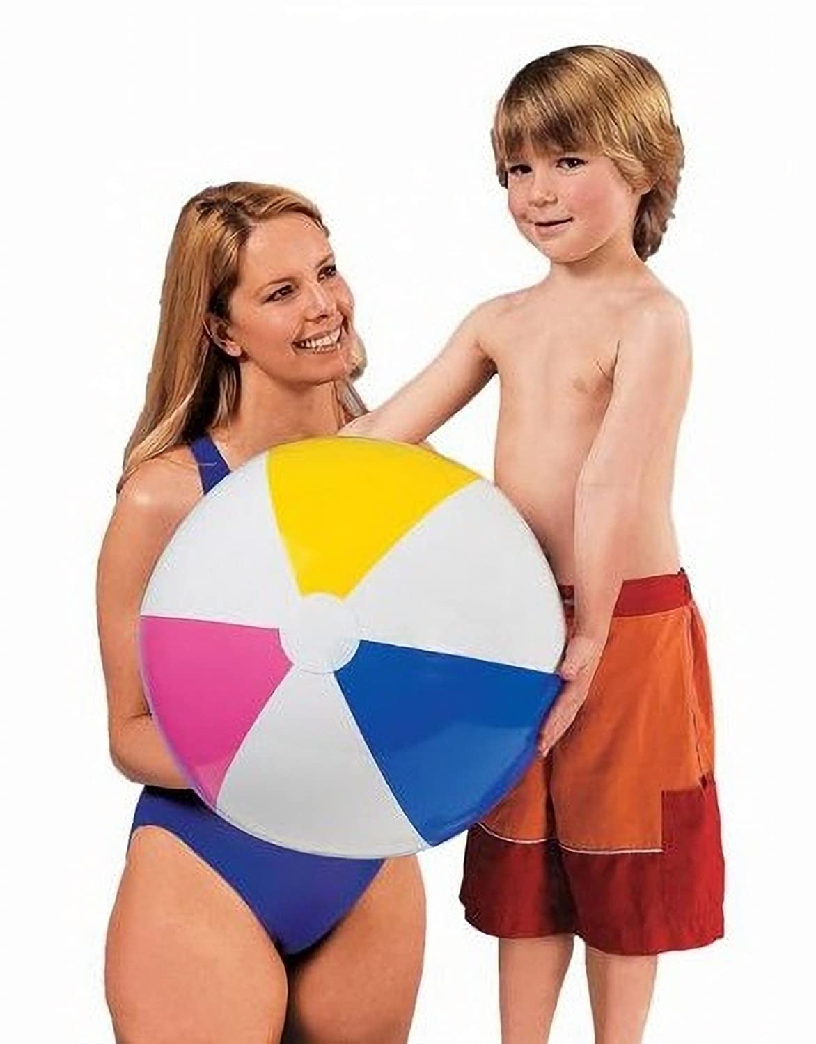Intex 59030 - Pallone lucido, 61 cm, Multicolore