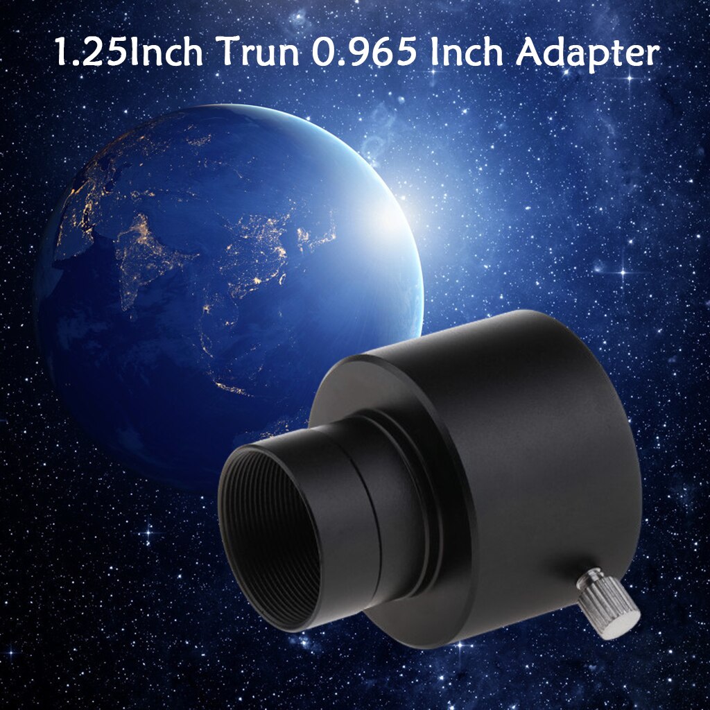 Adaptador de montaje del ocular del telescopio de 0.965 "a 1,25" de Metal (24,5mm a 31,7mm)