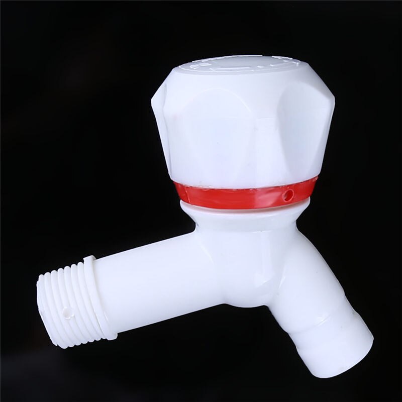 White Plastic Washing Machine Tap Fast On Faucet Bibcock Laundry Mop Pool Tap White Plastic Kitchen Faucet: red