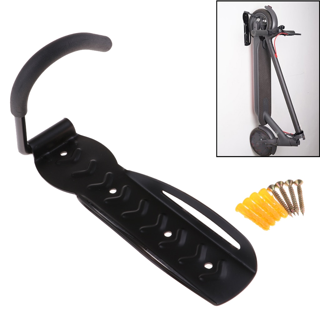 Electric Scooter Wall Holder er Foldable Bike Storage Hook Wall Mounted ing Rack Black