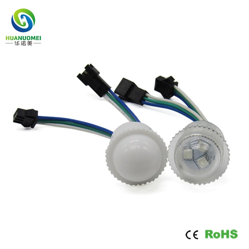 Høy lysstyrke 5050 smd 26mm 3 lysdioder  ip65 rgb ledet piksel  ws2811 vanntett ledet modul lys bokstav juledekorasjon digital 12v