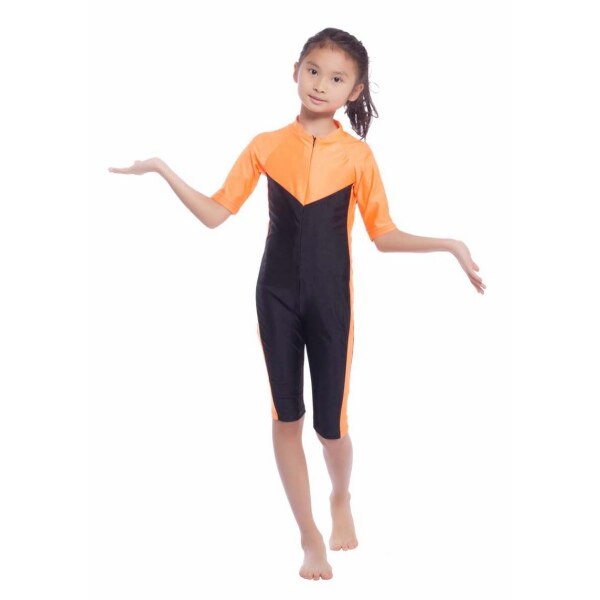 Meisjes badpak, bescheiden badmode, moslim, islamitisch badpak, maat s-xl
