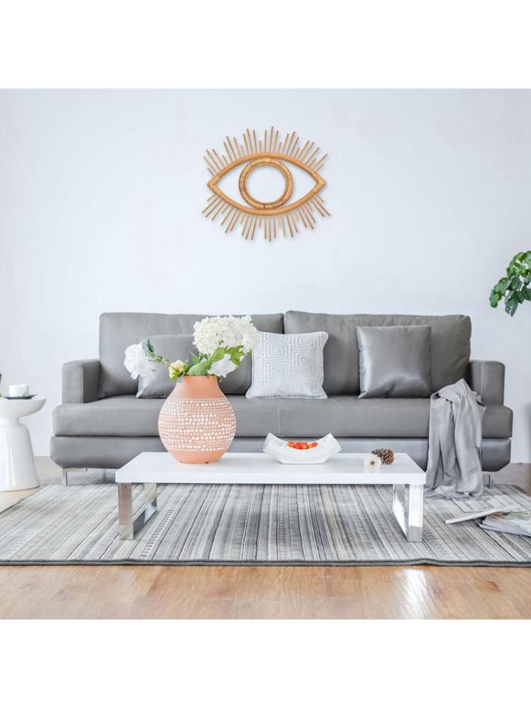 Eye Vorm Decor Spiegel Fotolijst Rotan Art Decor Badkamer Muur Opknoping Ambachten