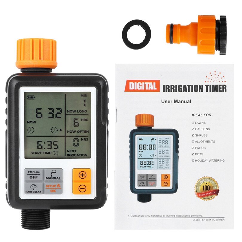Hage vann timer automatisk smart selvvanning vanning timer lcd display elektronisk vanning vanning system kontroll
