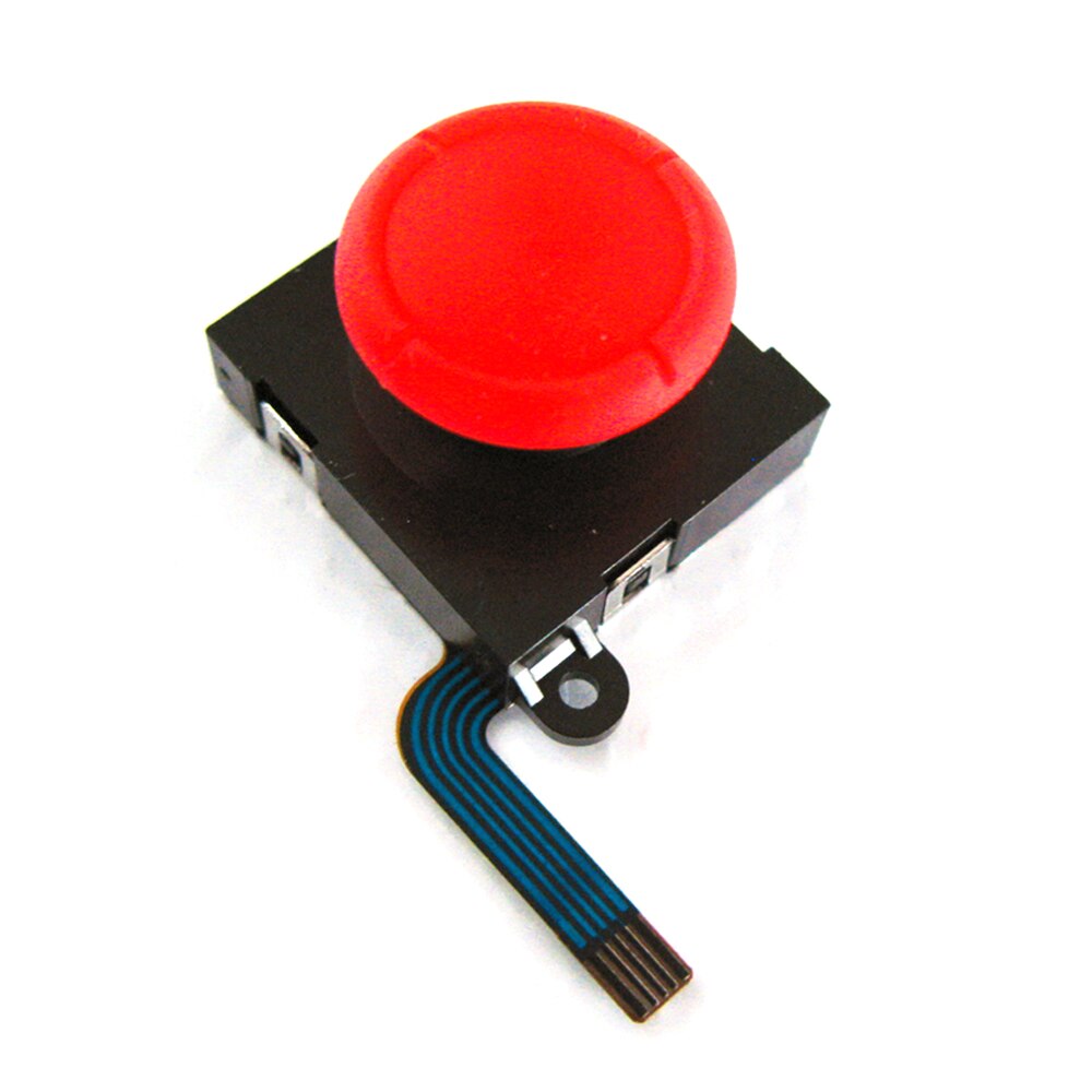 3D analog joystick Sticks sensor replacement for Nintend Switch NS Joy Con controller parts Repair Black: Red