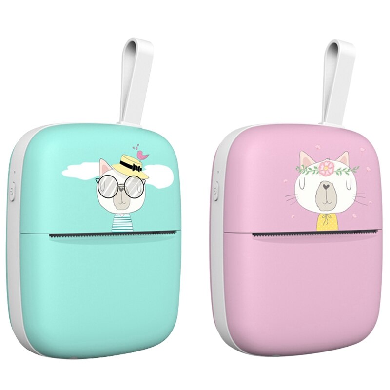 Mini Portable Thermal Printer Photo Pocket Photo Printer Printing Wireless Bluetooth Android IOS Printers