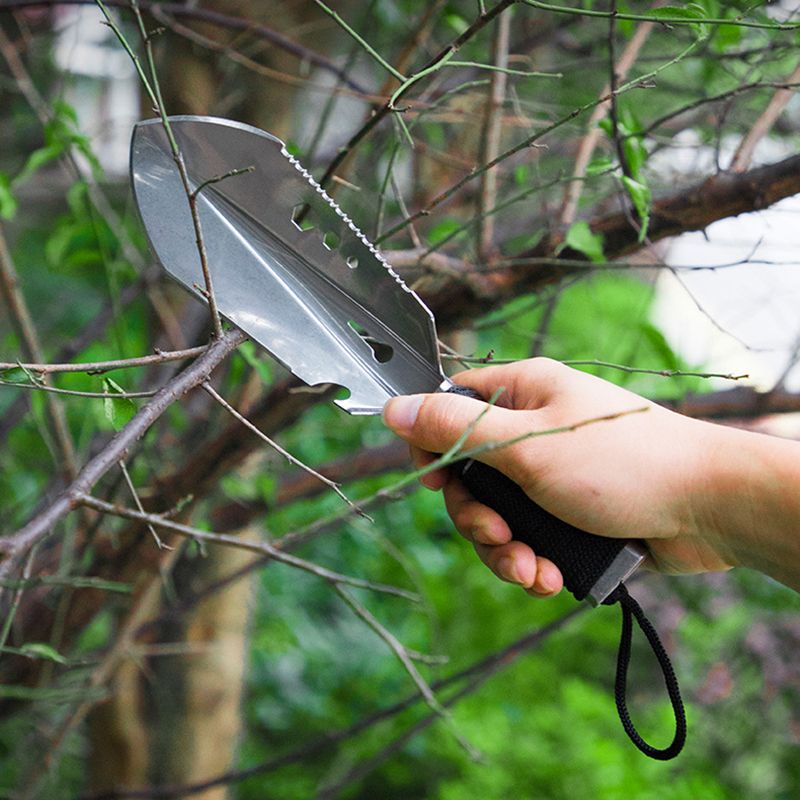 Pelle multifonctionnelle pour l'extérieur, petite pelle à main Portable, survie Camping randonnée équipement de voyage, outil de jardin