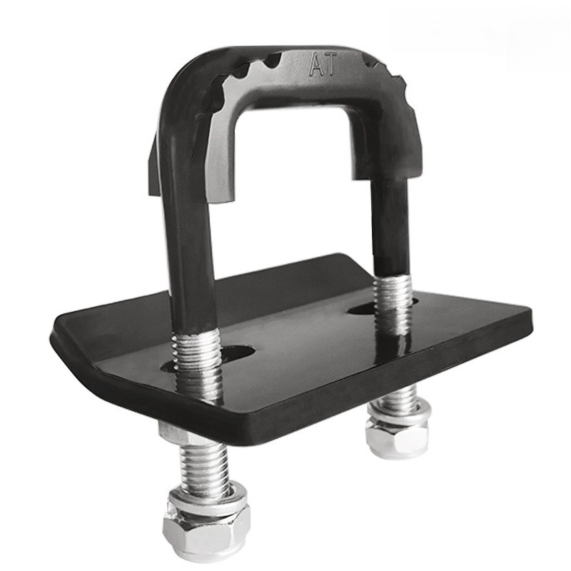 Trailer Damper U-Bolt Heavy-Duty General Anti-Rattle Stabilizer Hitch Tightener Lock Down Tow Clamp Trailer Couplings Parts: black