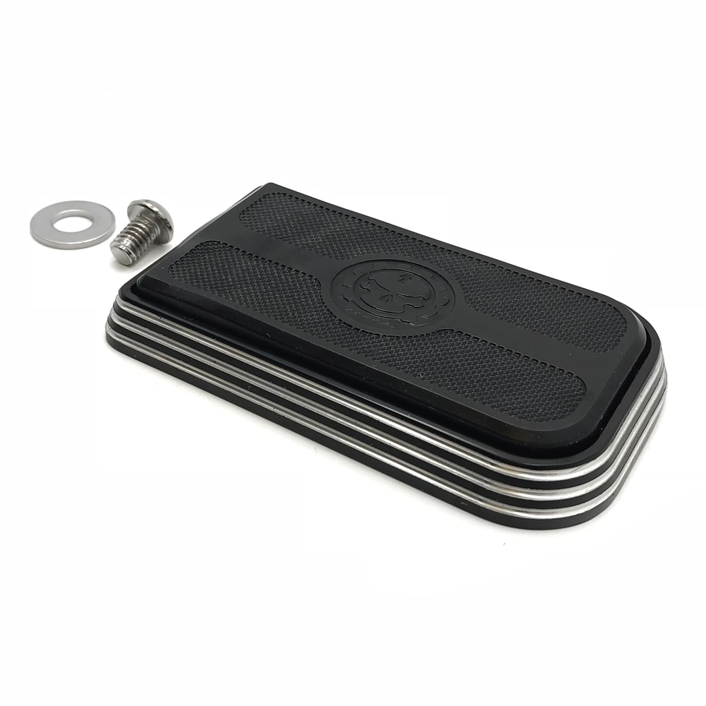 Aftermarket motorcycle parts Chrome Skull Brake Pedal Pad For harley davidson Softail Slim FLS/ Road Glide FLTRX