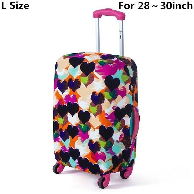 SAFEBET Brand Suitcase Protective Cover Elastic Luggage Protective Cover Sets Travel Accessories Apply To 18 To 30 Inch Cases: Love L