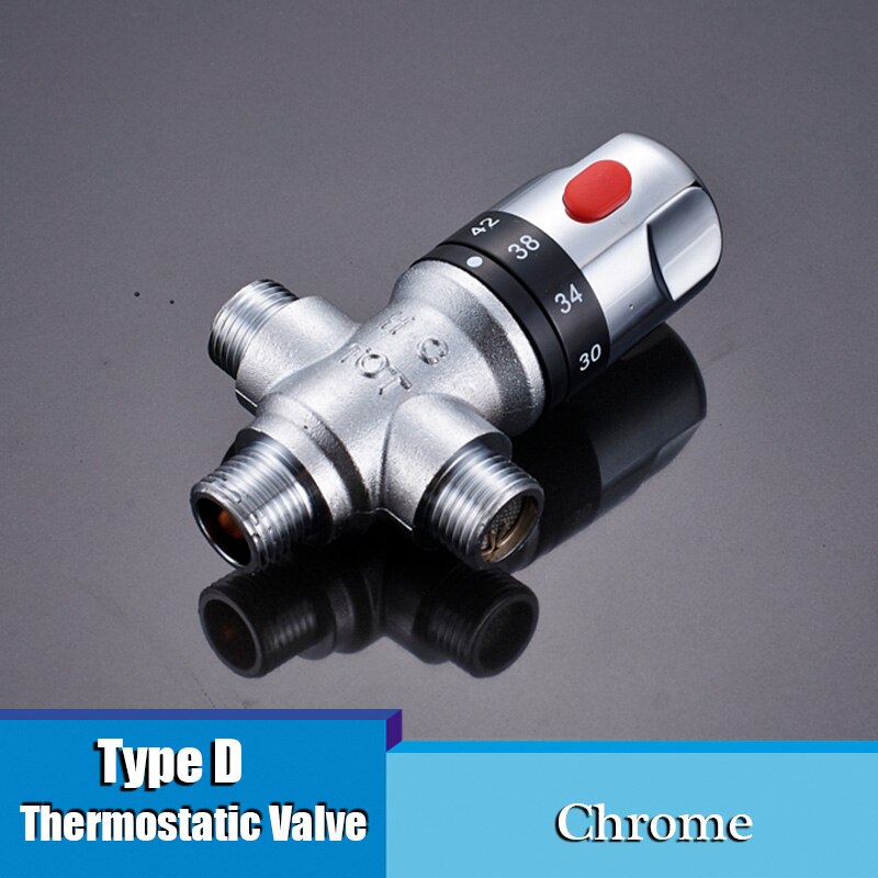 Badkamer Kraan Thermostatische Kraan Standaard 1/2 Messing Keramische Vervanging Thermostatische Cartridge Valve Voor Mengkraan: Type D