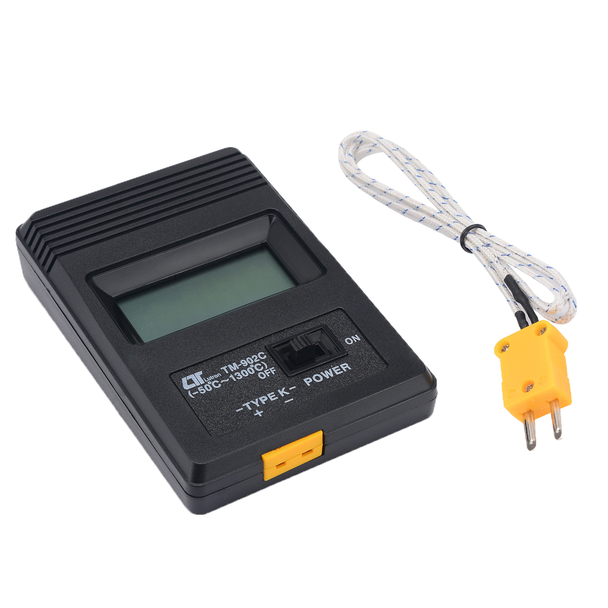 Tm -902c k type digitalt display termometer meter enkel inngang + termoelement sonde temperaturområde  -50 - 300 grader celsius