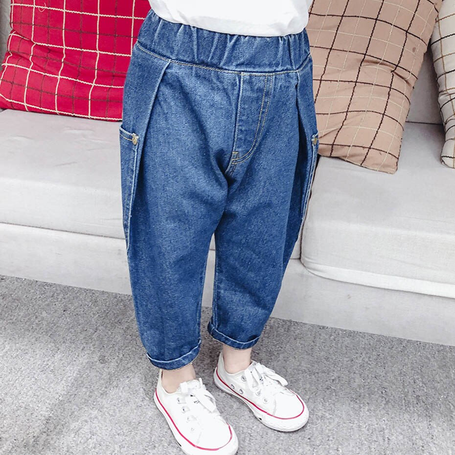 Girls Jeans Solid Color Harem Jeans Kids Girl Toddler Children's Jeans Spring Autumn Children's Jeans Clothes