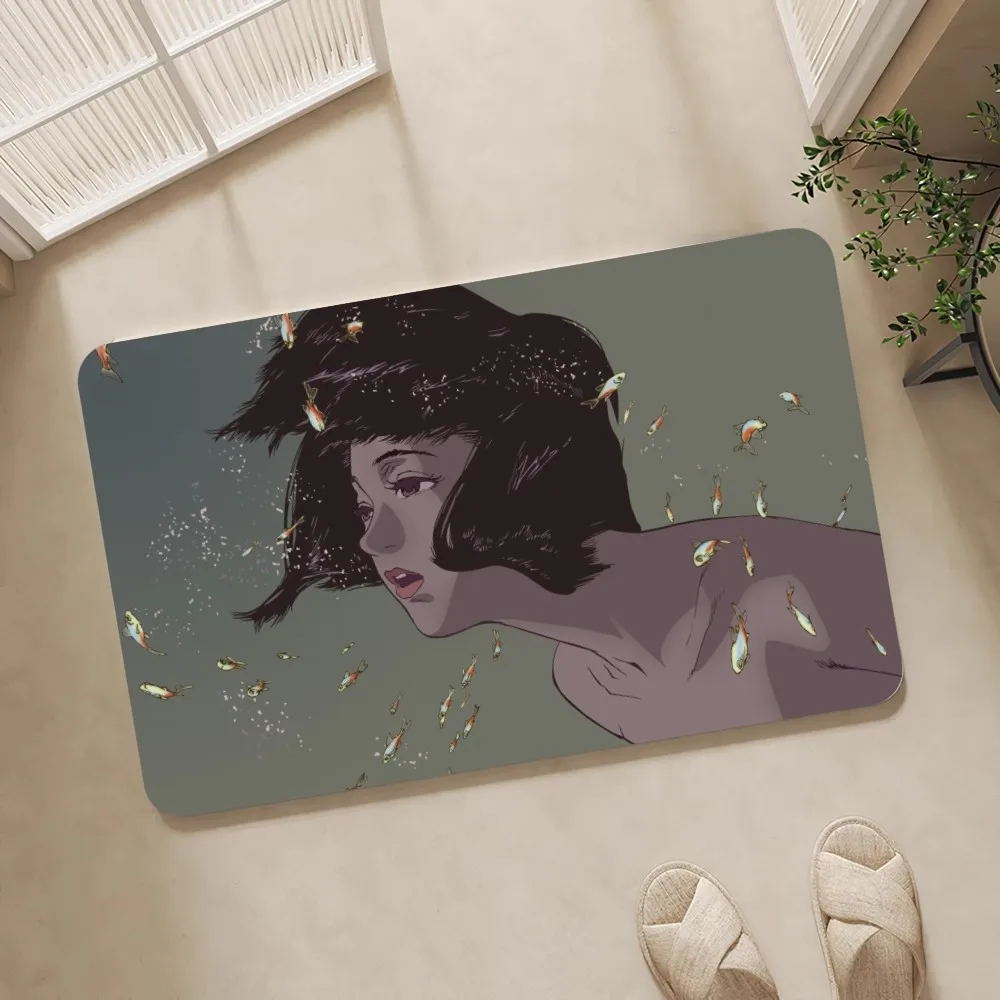 Polymère de sol bleu parfait, décoration de chambre à coucher, balcon, portières coordonnantes, salon: 500mm x 800mm / Violet