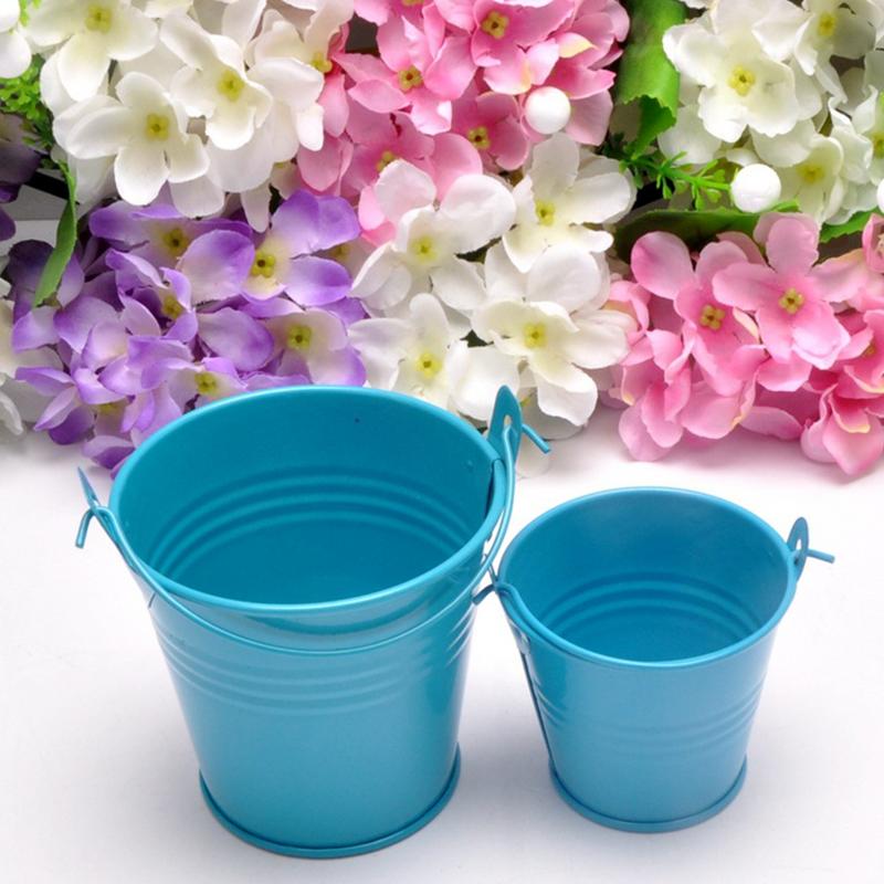 Mini cuve en fer blanc | Petits tonneaux décoratifs Anti-décongélation couleur vive Durable