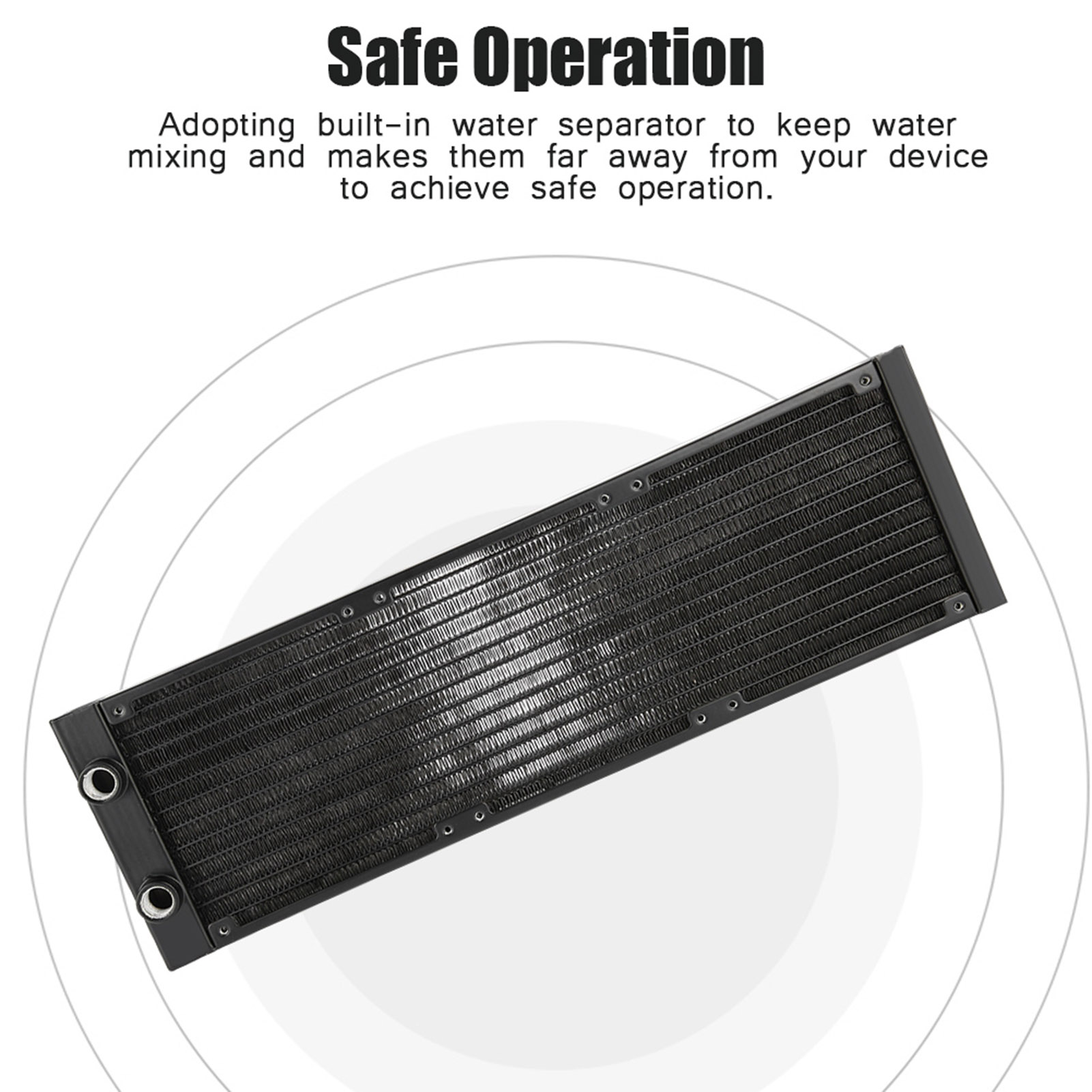 Sistema di raffreddamento ad acqua per computer 12 tubi Scambiatore di calore per computer Filettatura G1/4 Separatore d'acqua Tubo di raffreddamento dell'acqua per raffreddamento del tubo del PC
