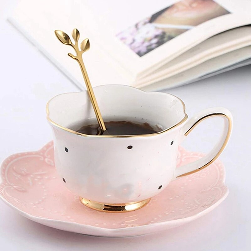 12Pcs Dessert Spoon and Fork Set Stainless Steel Mixing Spoon Cake Forks for Home Kitchen Fruit