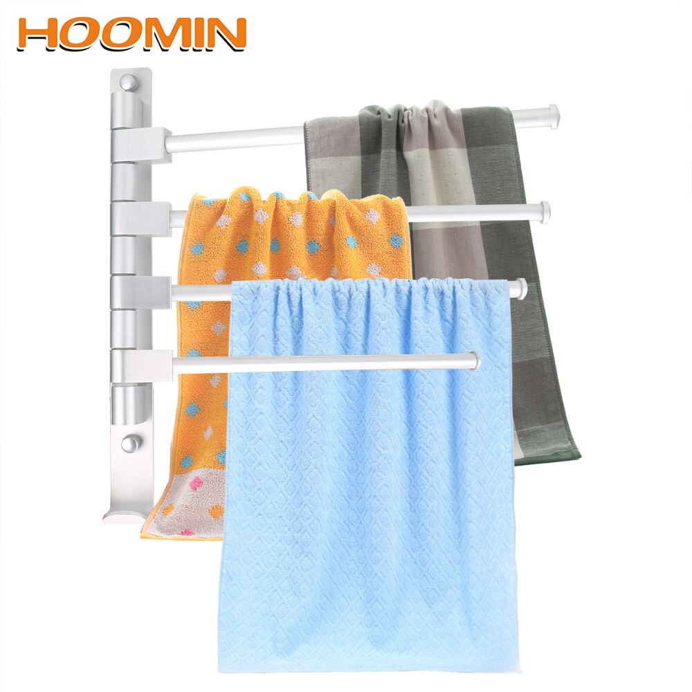 Hoomin 2/3/4 Rvs Handdoekenrek Beweegbare Handdoek Bars Handdoek Opknoping Armen Badkamer Producten