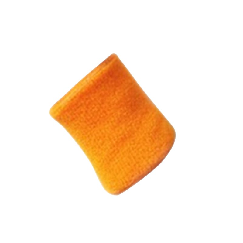 15cm Unisex Cotton Wristbands prevent sweating solid Wrist Band Bands Sweatbands Unisex Sweat Band for Sport Tennis Basketball: Orange