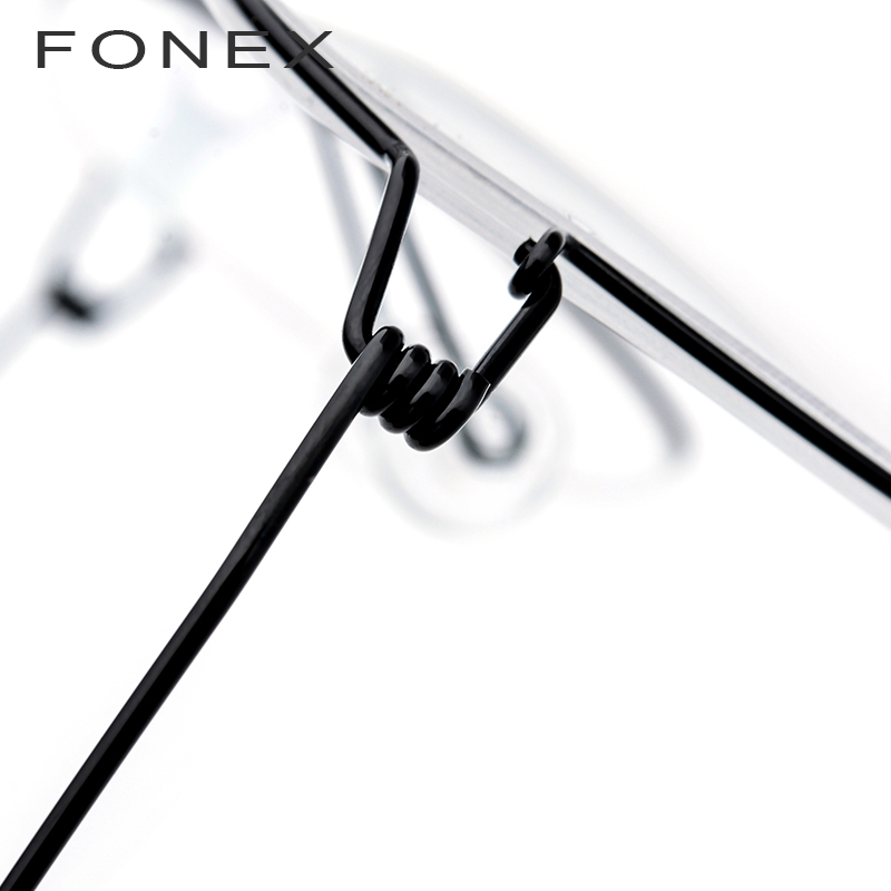 FONEX Titan Legierung Gläser Rahmen Männer Brillen Koreanische Frauen Myopie Optische Rahmen Schraubenlose Brillen 98618