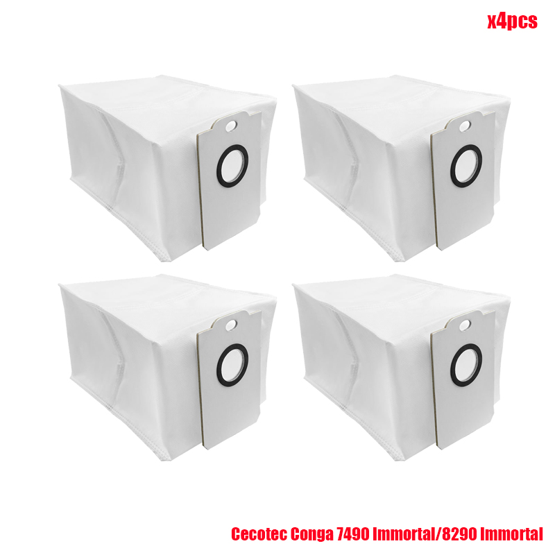 Reemplazo de bolsas de polvo para Cecotec Conga 7490 Immortal / 8290 Immortal / Kabum Smart 900, piezas de bolsas de gran capacidad: Gris claro