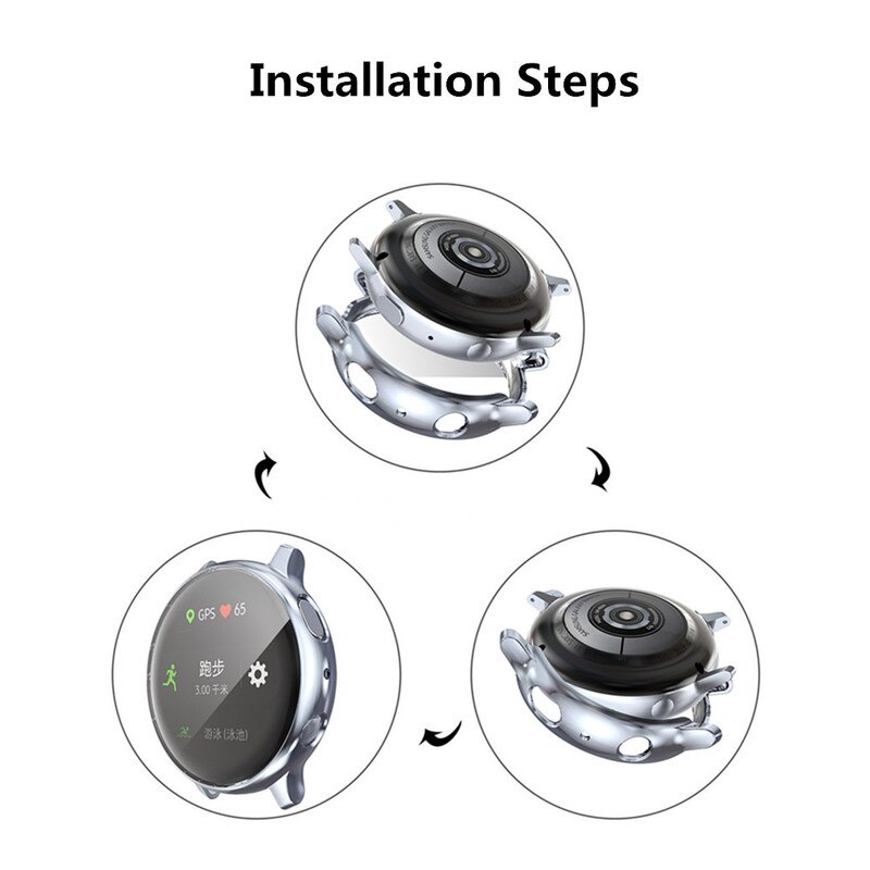 Beschermhoes Voor Samsung Galaxy Horloge Actieve 2 44Mm/40Mm Bumper Protector Hd Volledige Dekking Screen Bescherming case