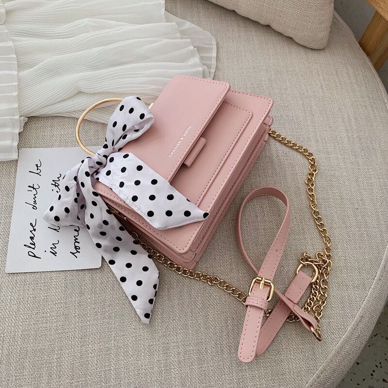 Luxury Handbags Women Bags Small Tote Bag Ladies PU Leather Chains Crossbody Bag Female Shopping Shoulder Bags: Pink