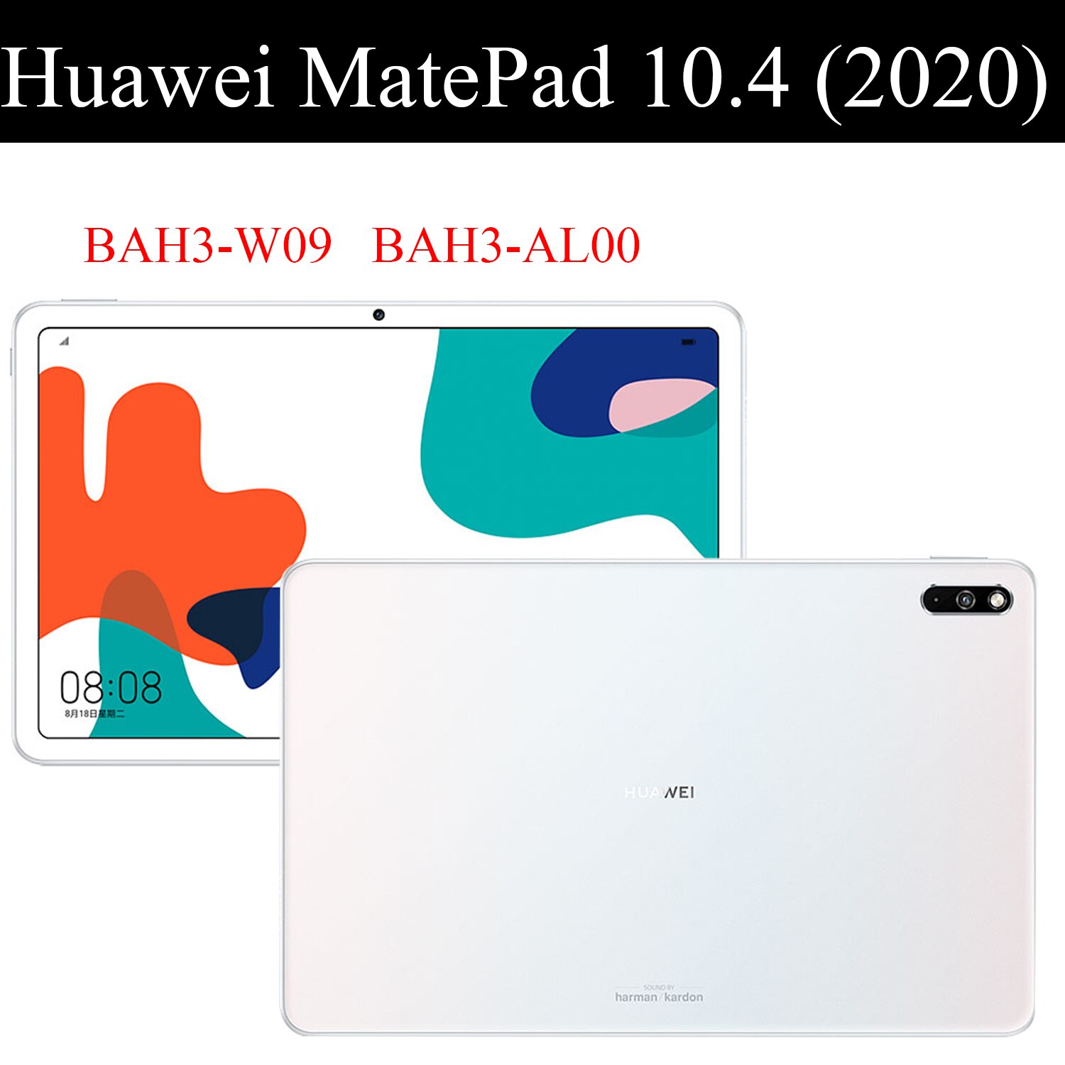 etui na tablet robić Huawei MatePad 10.4 "2020 sprytny sen budzić tri-zginać pełna ochronna klapka stojak na Baha3-W09 Baha3-AL00 jakiś10