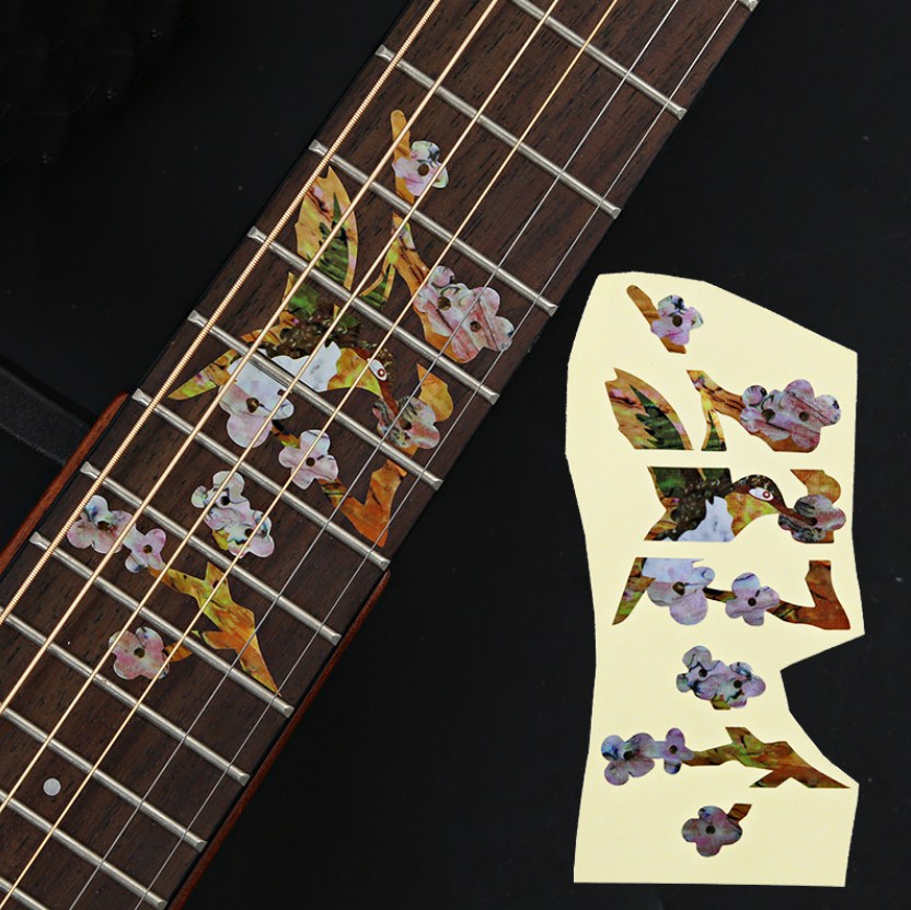 28 Stijlen Cross Inlay Decals Fretboard Sticker Voor Elektrisch Akoestische Gitaar Bas Ultra Dunne Sticker Ukulele Guitarra Accessoires: 01