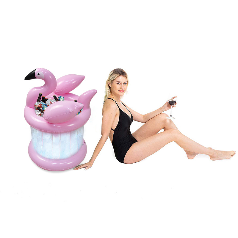 Flamingo Shaped Inflatable Drink Holder Inflatable Stand Pool Toys Float Drink Inflatable Cup Holder Drink Holder Swimming Pool