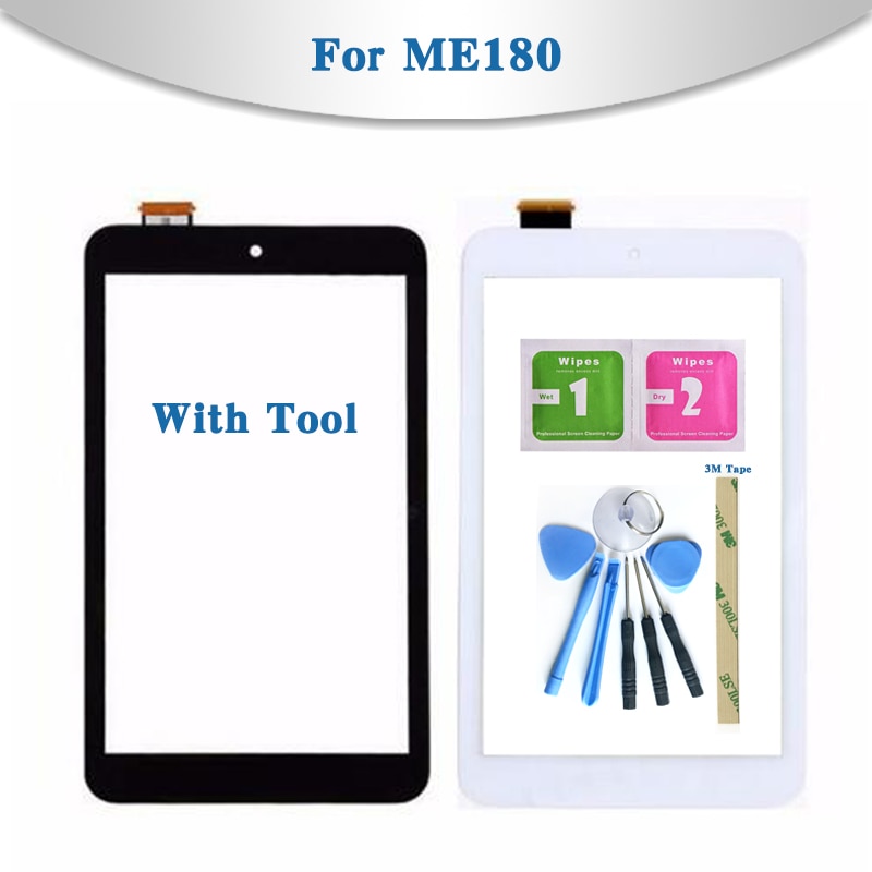8.0 "för asus memo pad 8 me180 me180a k00l tablett pekskärm digitizer sensor främre yttre glaslinspanelen
