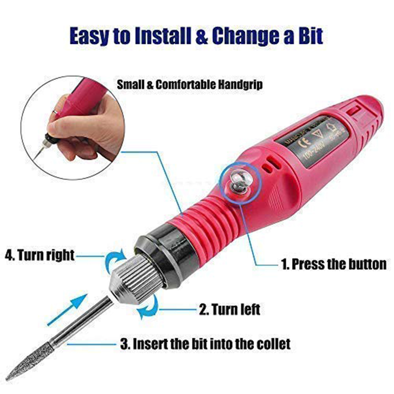 Kit de herramientas de grabado de 70 piezas, bolígrafo de grabado eléctrico multifunción, herramienta rotativa de bricolaje para joyería de vidrio, cerámica, madera, plástico, wit
