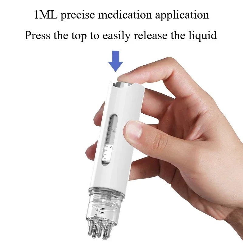 1 Pc Draagbare Hoofdhuid Applicator Vloeibare Kam Mini Massager Essentiële Olie Vloeibare Begeleiden Massager Anti Haaruitval Hoofdhuid Care Tool