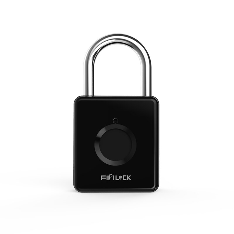 Smart Lock Keyless Fingerprint Lock Anti-Theft Security Padlock Door Luggage Case Bag Lock cerradura inteligente: black