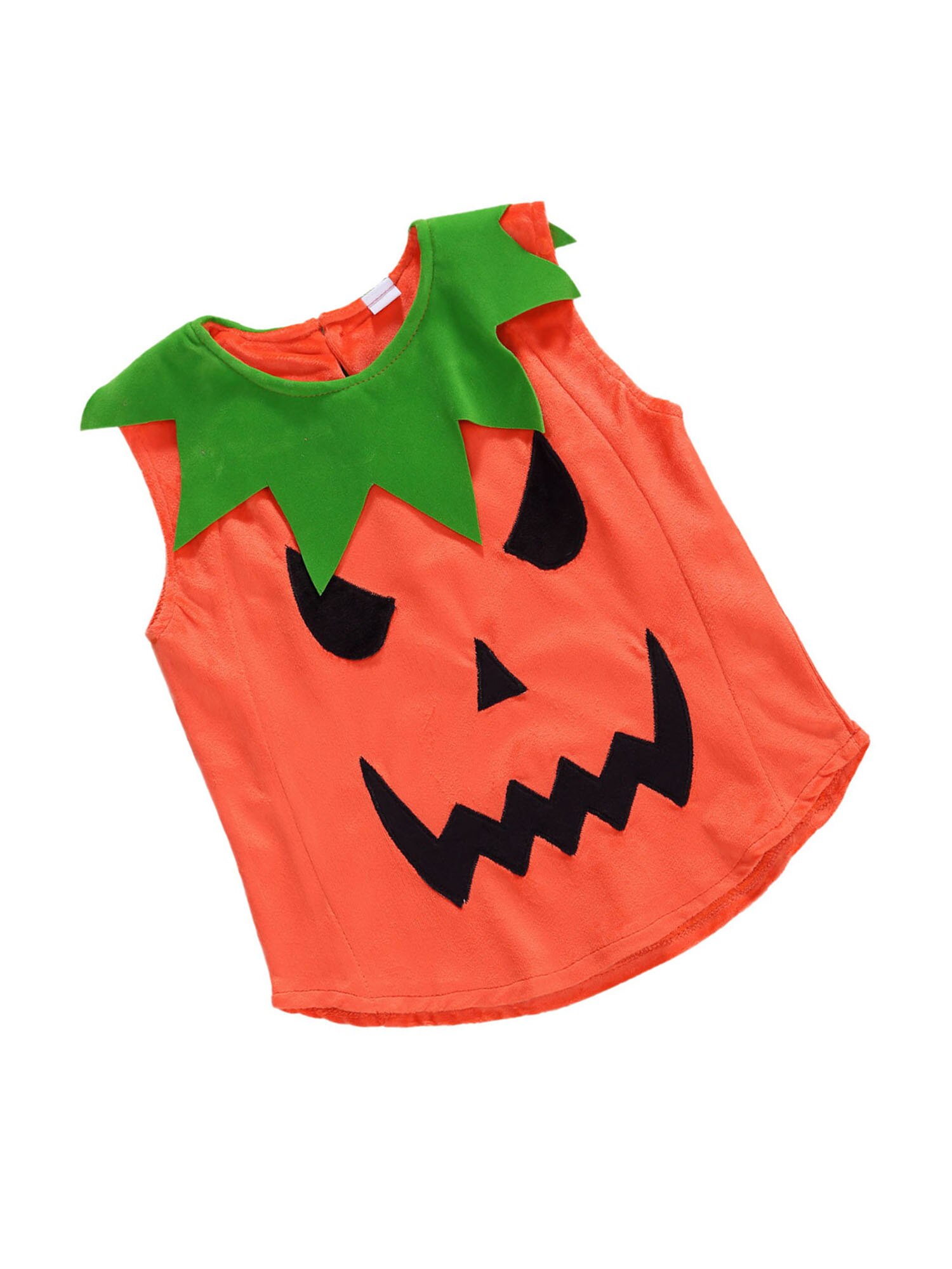 Baby Halloween Clothes Babies Pumpkin Vest Sleeveless O Neck Pullover Children Loose Top Clothing