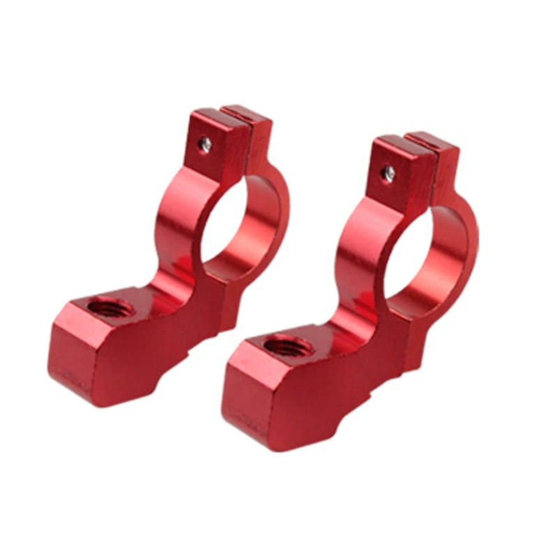 2 Stuks Motorfiets Fiets Atv Achteruitkijkspiegel Beugel Mount Adapter Houder Klem Schroef Cnc Aluminium 22Mm 7/8 "Stuur Universeel