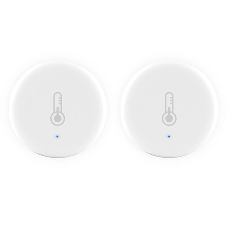 Tuya ZigBee Smart Temperature And Humidity Sensor Tuya/Smart Life Temperature Sensor Smart Control Humidity Environment Sensors: 2pcs