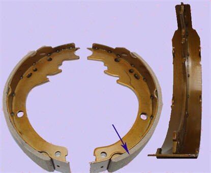 Brake shoe a pair 23653-73021 Left and right hand use for HELI forklift 2-2.5T