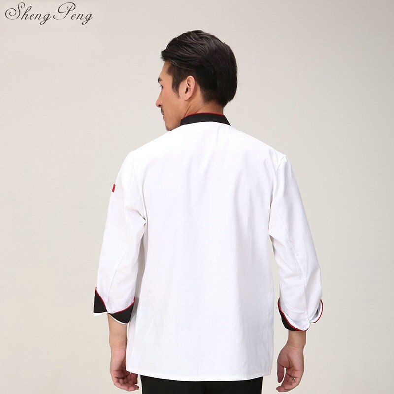 Chaqueta de chef para hombre, uniforme de camarero, hotel, restaurante, uniforme de cocinero, ropa de verano, Q404