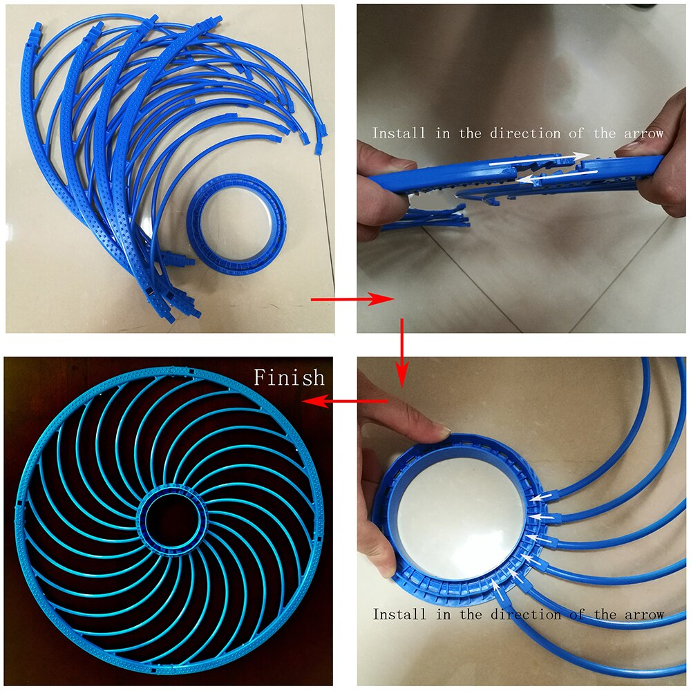 Lawaia 48 cm Visnet Ring Plastic Vissen Ring Bule Ring Visnetten Ringen Gooien Hand Amerikaanse Vissen Netwerk