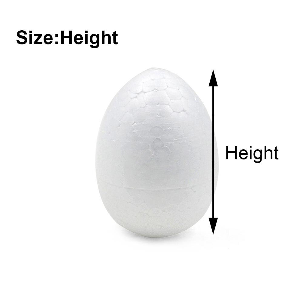 XMAS Polystyrene Styrofoam Foam Solid Egg Handmade DIY Craft Party Festivals Celebrations Decorations Event Accessory Supplies