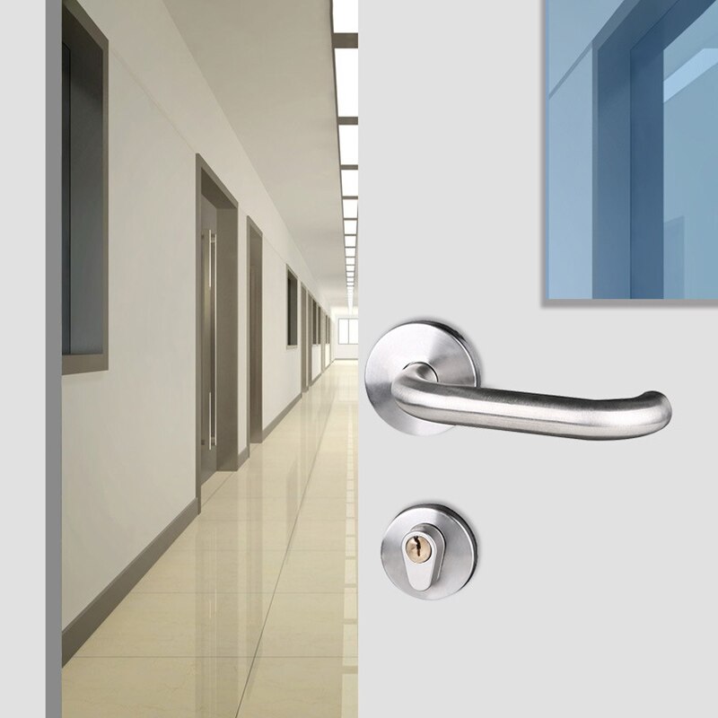 Modern Interior Furniture Hardware Door Lock Set Household Bedroom Door Lock Stainless Steel Split Lock and Tube Well Lock
