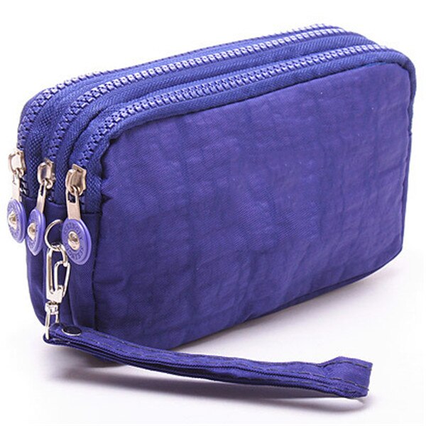 Dame håndtaske telefon pung pakke 3 lag håndtaske tværsnit kobling taske store kapacitet tasker til kvinder sac en main: Lilla