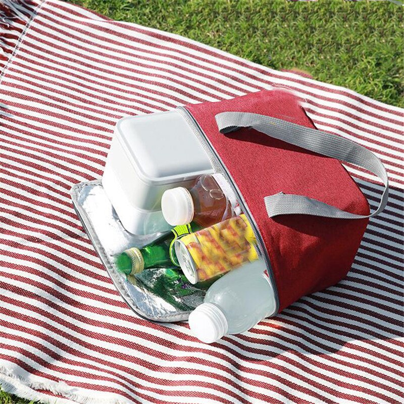 Waterdichte Geïsoleerde Lunch Zakken Oxford Reizen Noodzakelijk Picknick Pouch Unisex Thermische Diner Doos Voedsel Case Accessoires Gear