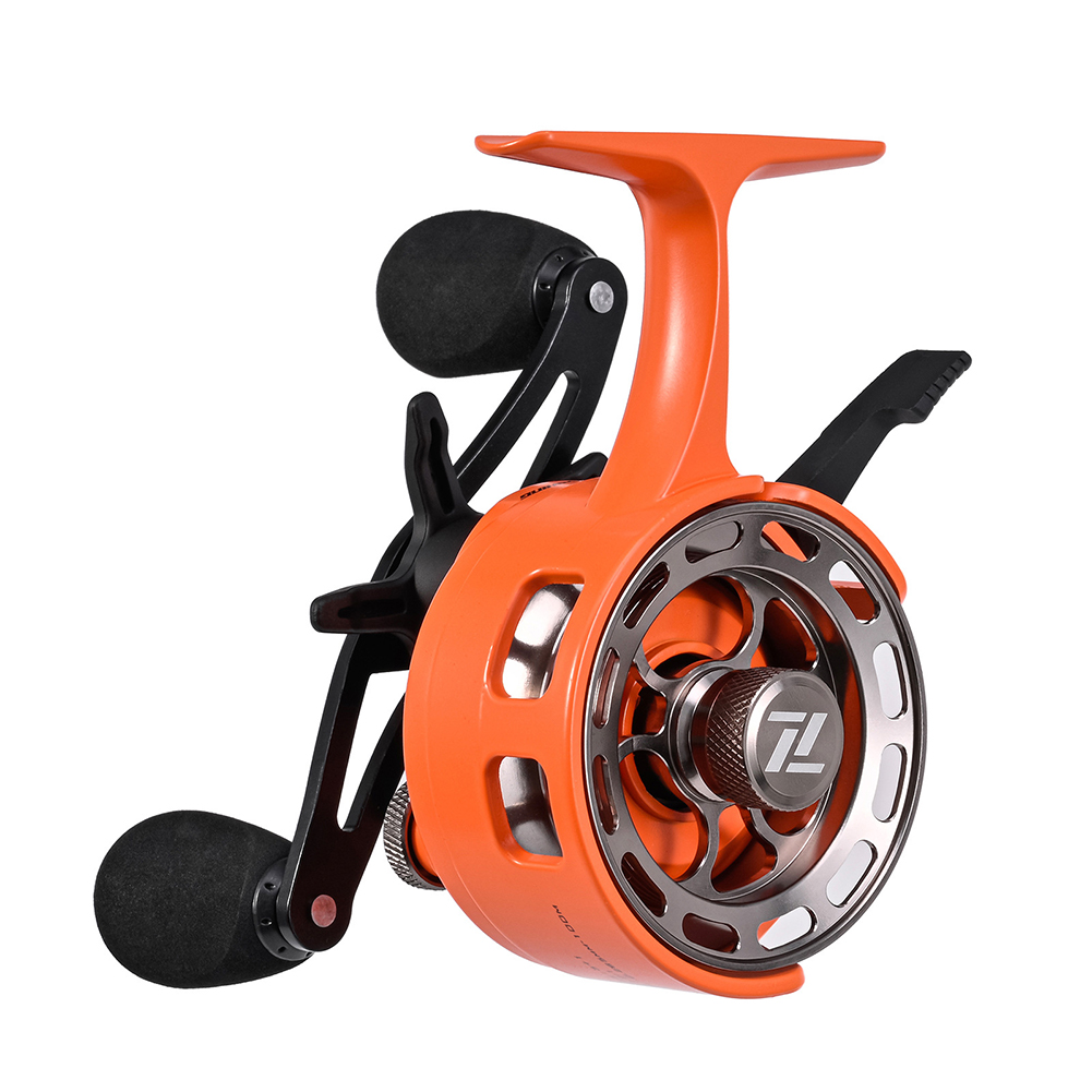 1 stks Overbrengingsverhouding Lager Inline Ijsvissen Reel Met Magnetische Systeem Ijsvissen Reel Winter Diepwatervissen Reel Reel